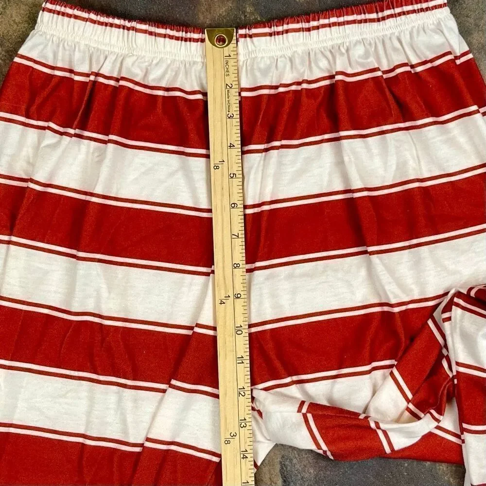 Women's Family Pajama Striped Xmas Christmas Matching Sleepwear Set 2XL